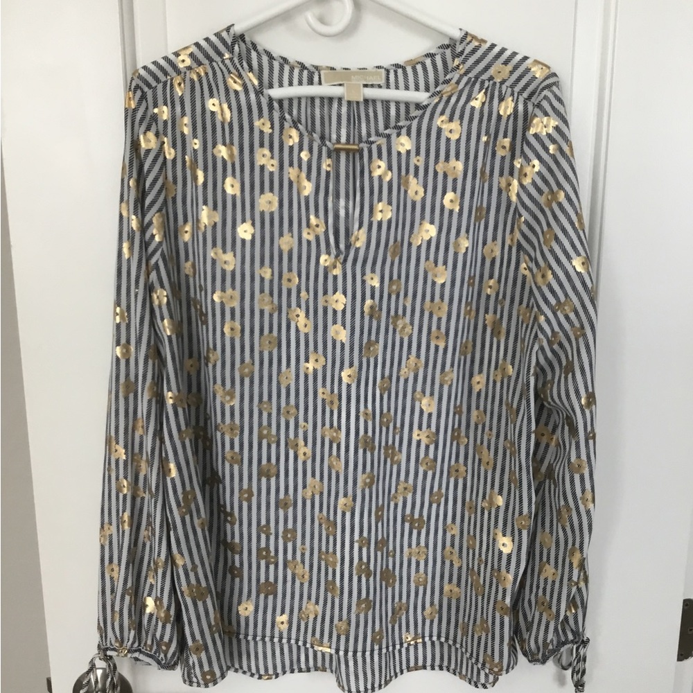 MK Navy and Gold Top Very Stylish and Professional